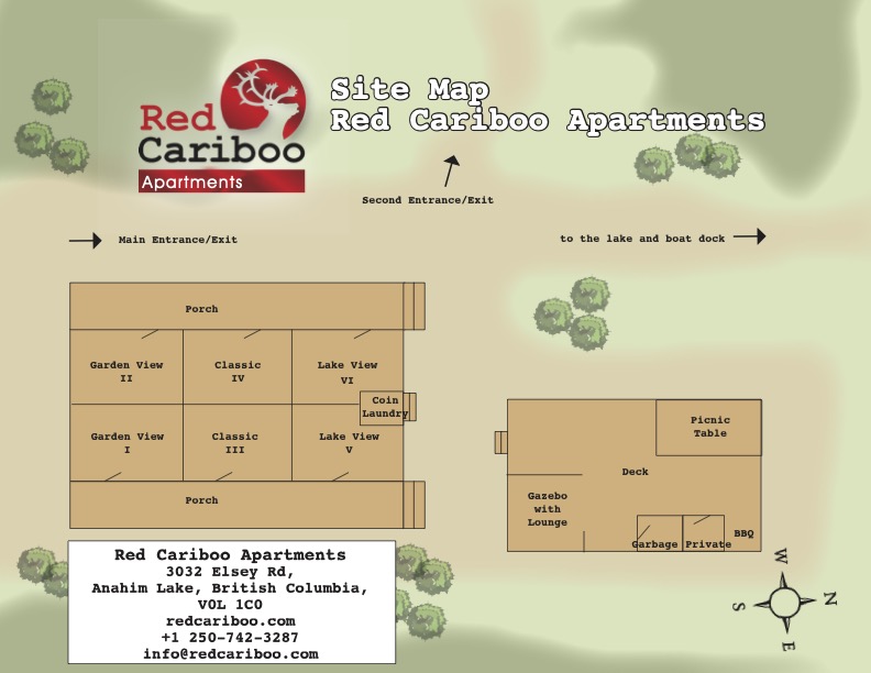 Site Map Red Cariboo Apartments